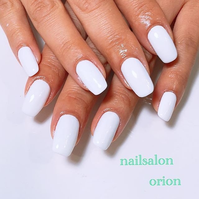 夏 海 ハンド ワンカラー ロング Orionnailのネイルデザイン No ネイルブック