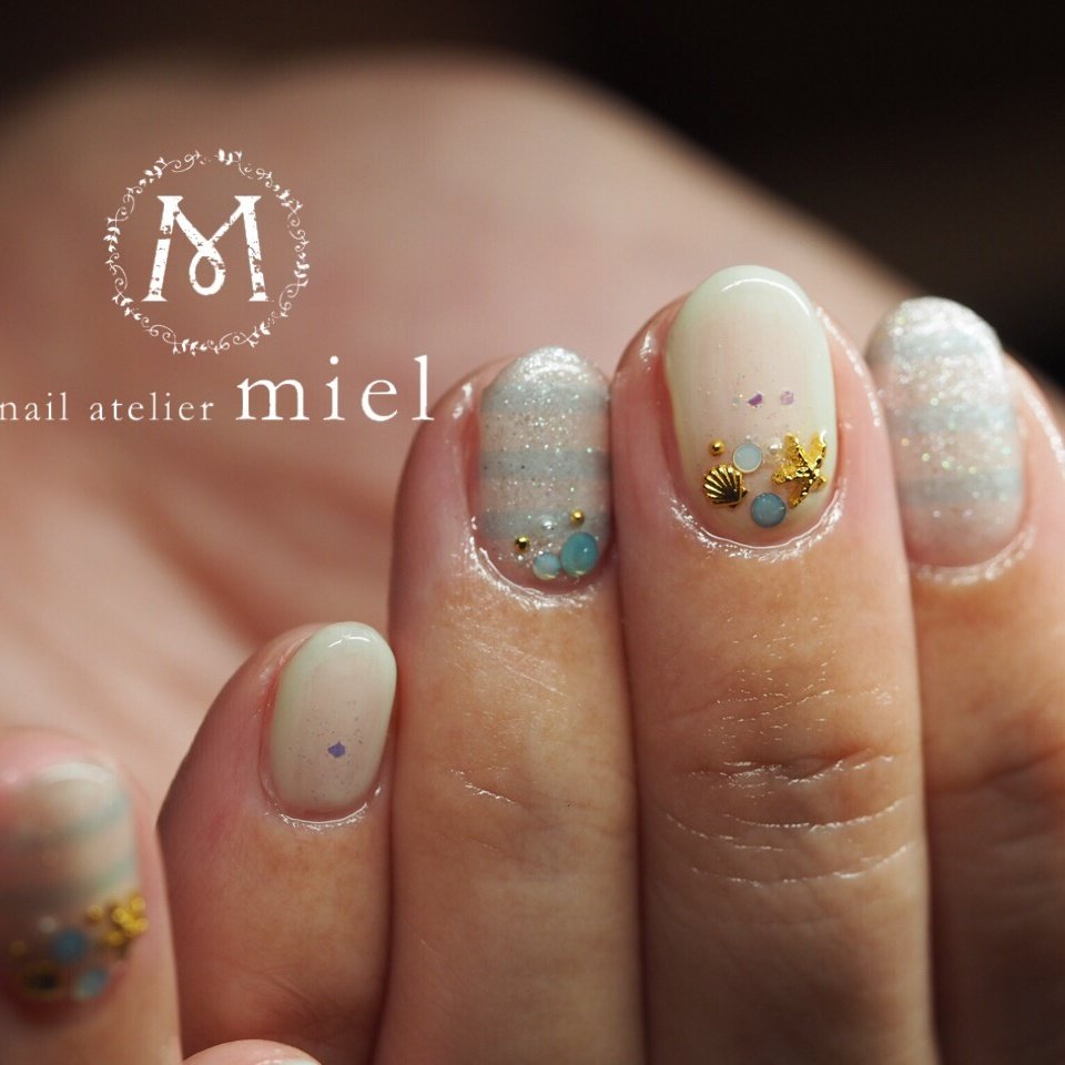 夏 旅行 海 浴衣 ハンド Nerima Mielのネイルデザイン No ネイルブック