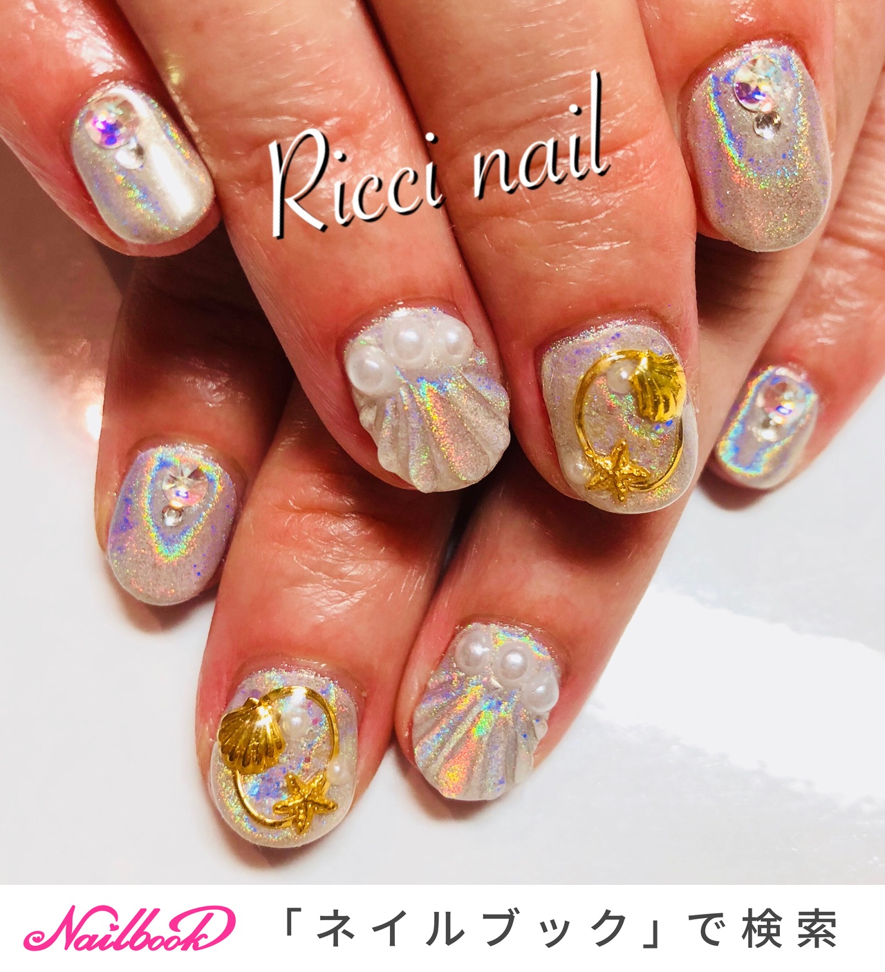 夏 旅行 海 リゾート ハンド Riccinailのネイルデザイン No ネイルブック