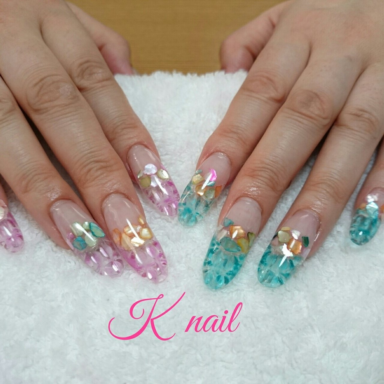 夏 海 リゾート 浴衣 ハンド Keikoのネイルデザイン No ネイルブック