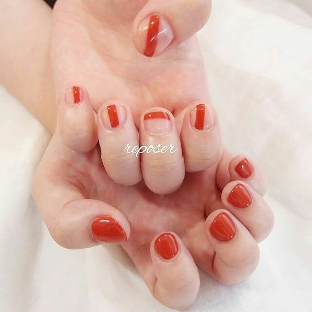 夏 秋 オールシーズン ハンド シンプル Reposerのネイルデザイン No ネイルブック