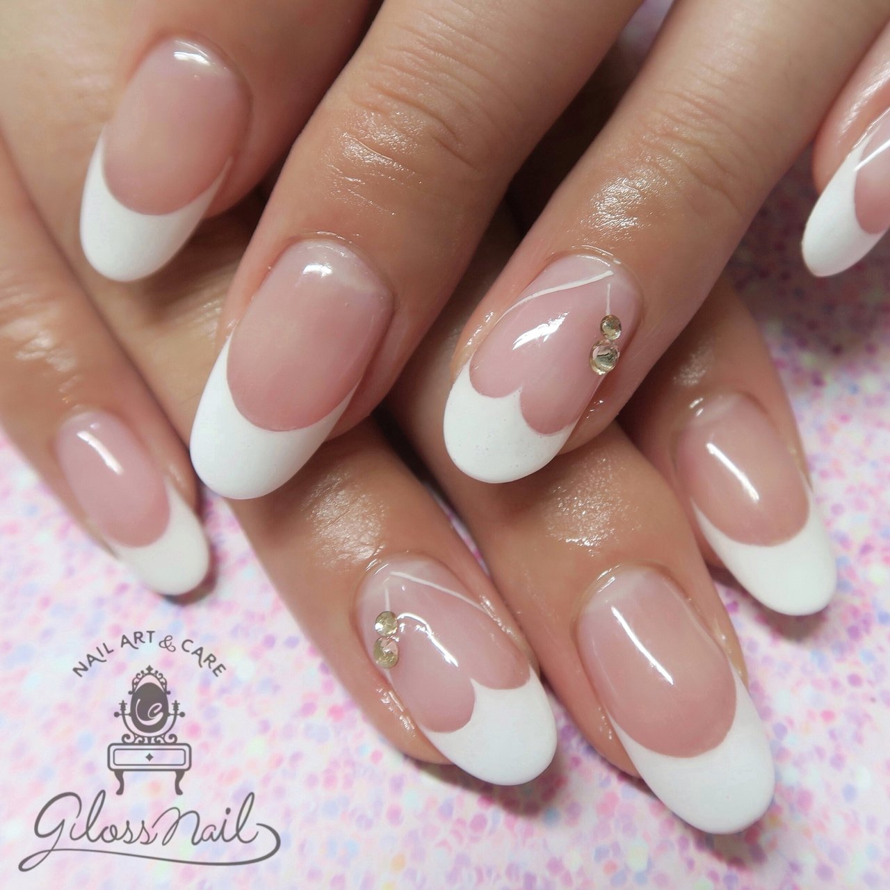 オールシーズン オフィス ブライダル パーティー ハンド Glossnail Manaのネイルデザイン No ネイルブック