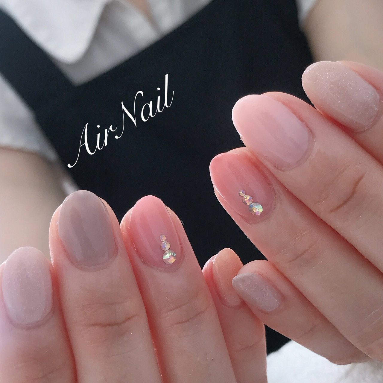 夏 秋 オフィス ブライダル ハンド Airnail エアーネイル のネイルデザイン No ネイルブック