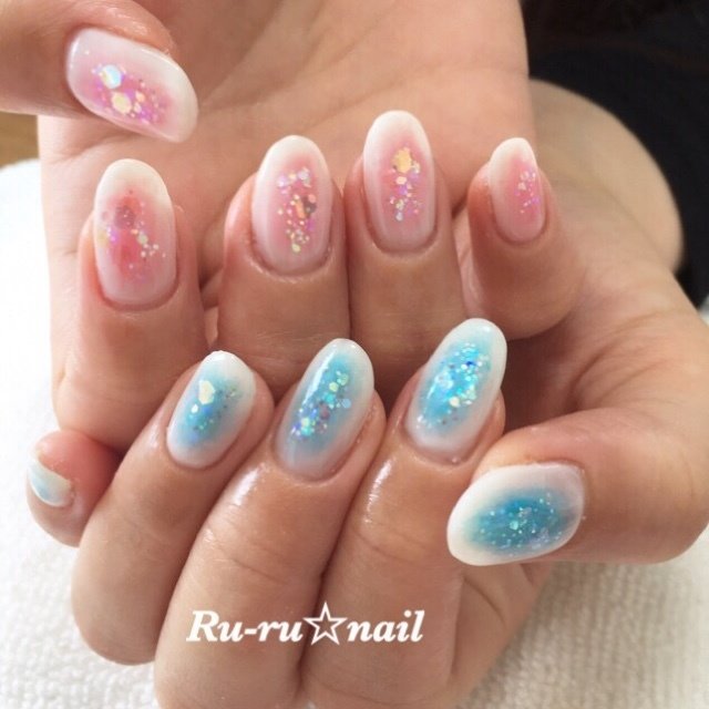 夏 海 リゾート デート ハンド Ru Ru Nailのネイルデザイン No ネイルブック