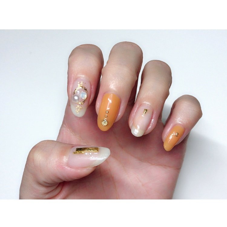 夏 秋 ハンド シンプル ワイヤー Min Nail のネイルデザイン No ネイルブック