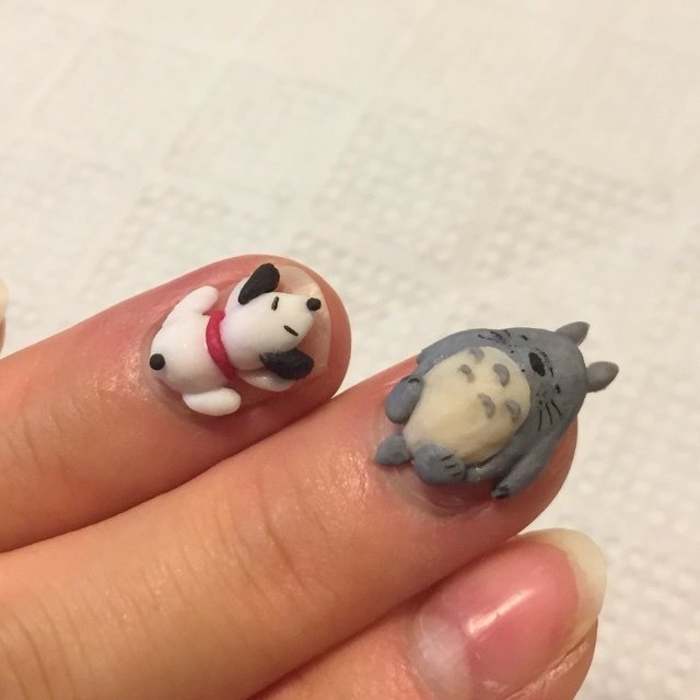 痛ネイル キャラクター 3d Pikumiiiinのネイルデザイン No 1691893 ネイルブック