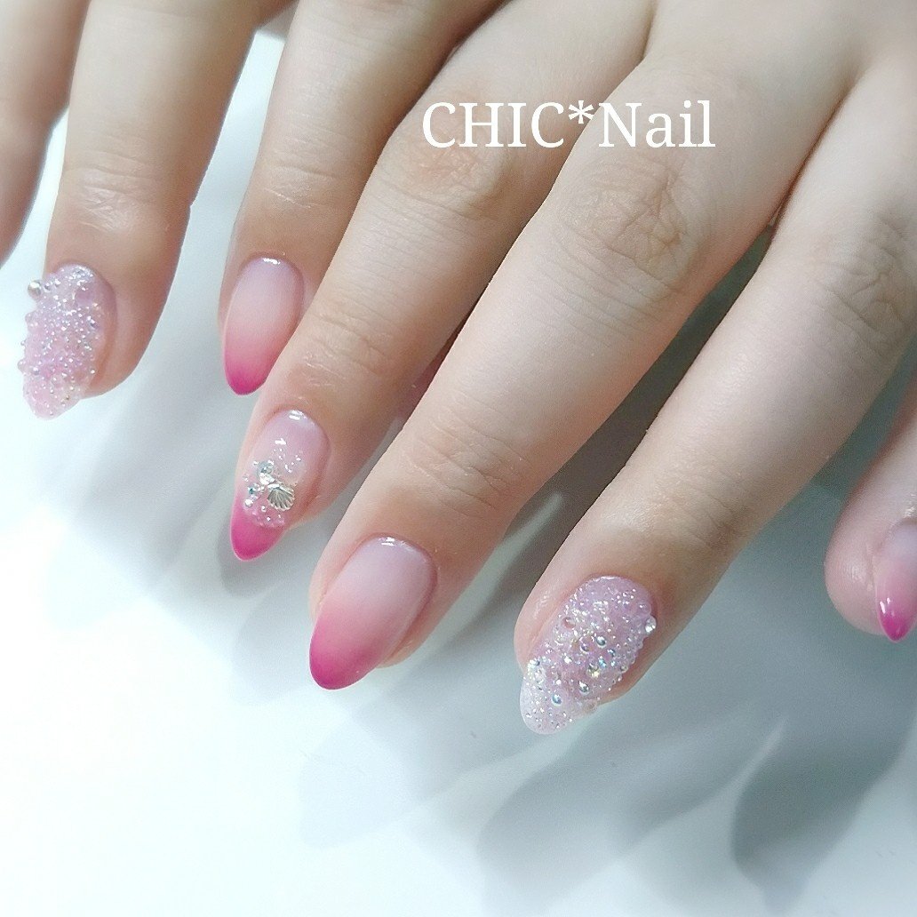 春 夏 ブライダル デート ハンド Chic Nailのネイルデザイン No ネイルブック