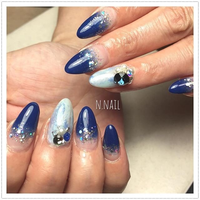 水色 ブルー ネイビー N Nailのネイルデザイン No ネイルブック