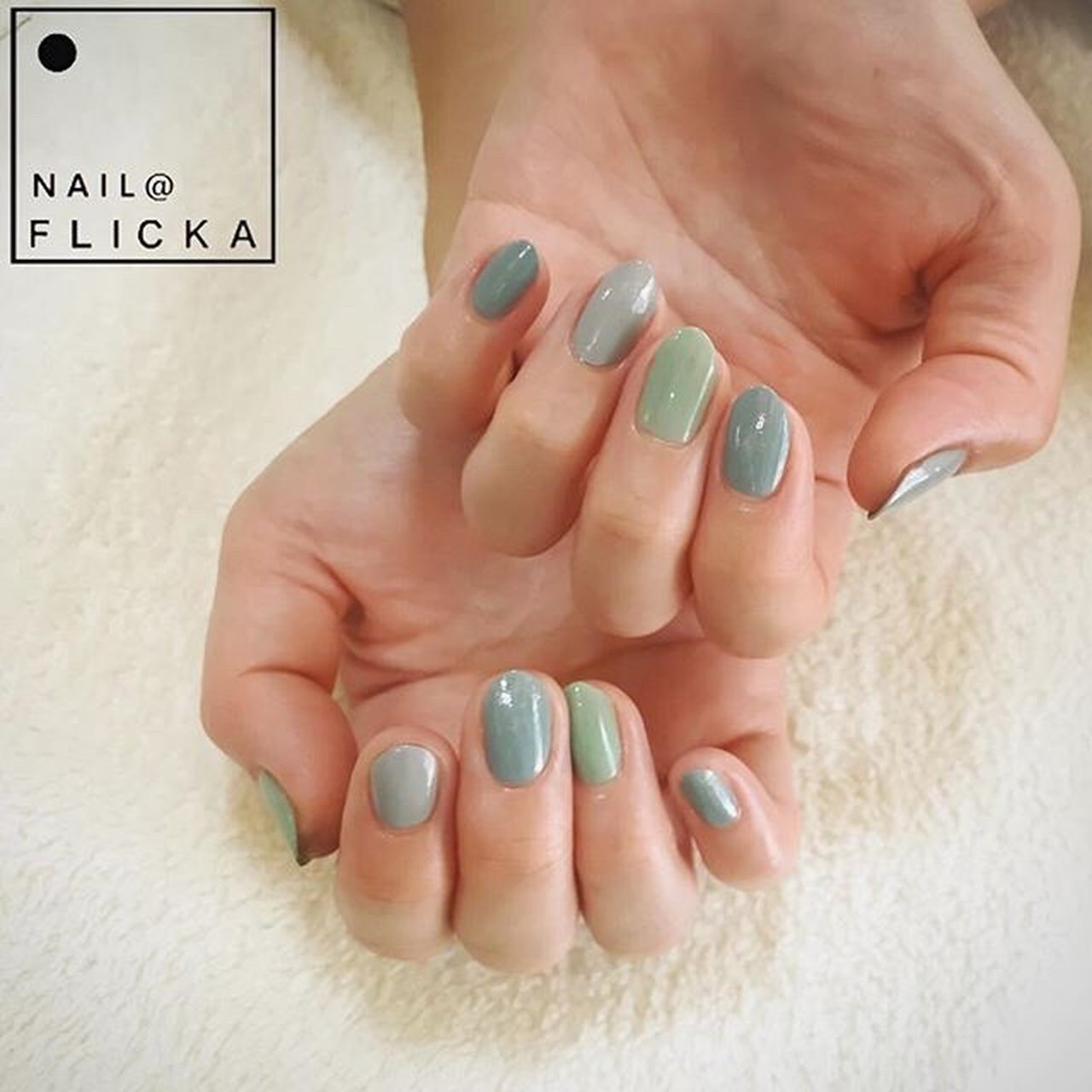 夏 秋 オールシーズン 女子会 シンプル Nail Flicka Sapporoのネイルデザイン No ネイルブック