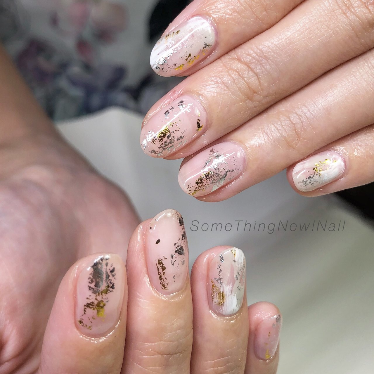 夏 オールシーズン ハンド シンプル ホイル Somethingnew Nailのネイルデザイン No 3435061 ネイルブック