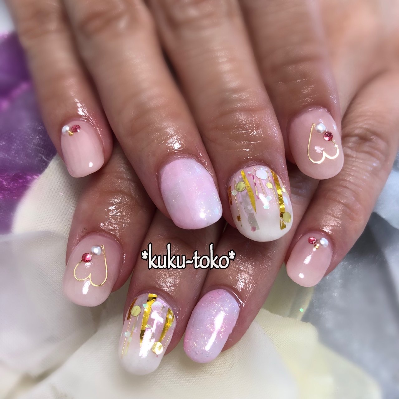 オールシーズン ブライダル パーティー デート ハンド Kukutoko Nailのネイルデザイン No ネイルブック