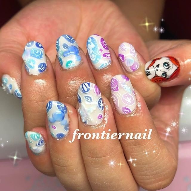 夏 オールシーズン パーティー 女子会 ハンド Frontiernail 渋谷美香のネイルデザイン No ネイルブック