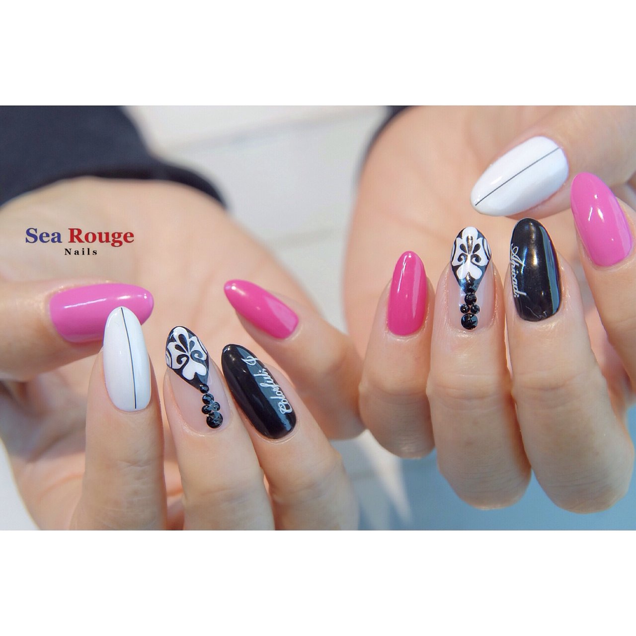 春 オールシーズン パーティー 女子会 ハンド Searougenailsのネイルデザイン No ネイルブック