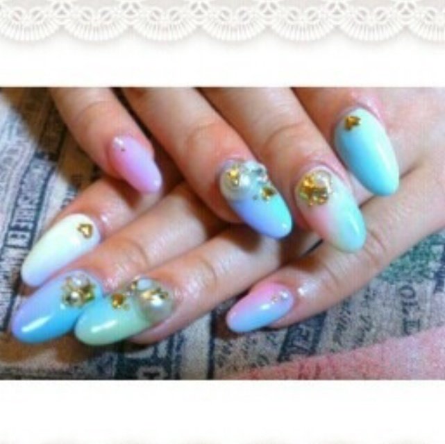 オールシーズン パーティー デート ハンド グラデーション Mana 0314のネイルデザイン No ネイルブック