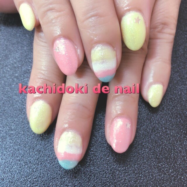 春 夏 オールシーズン ハンド ワンカラー Kachidokinailのネイルデザイン No 3444186 ネイルブック