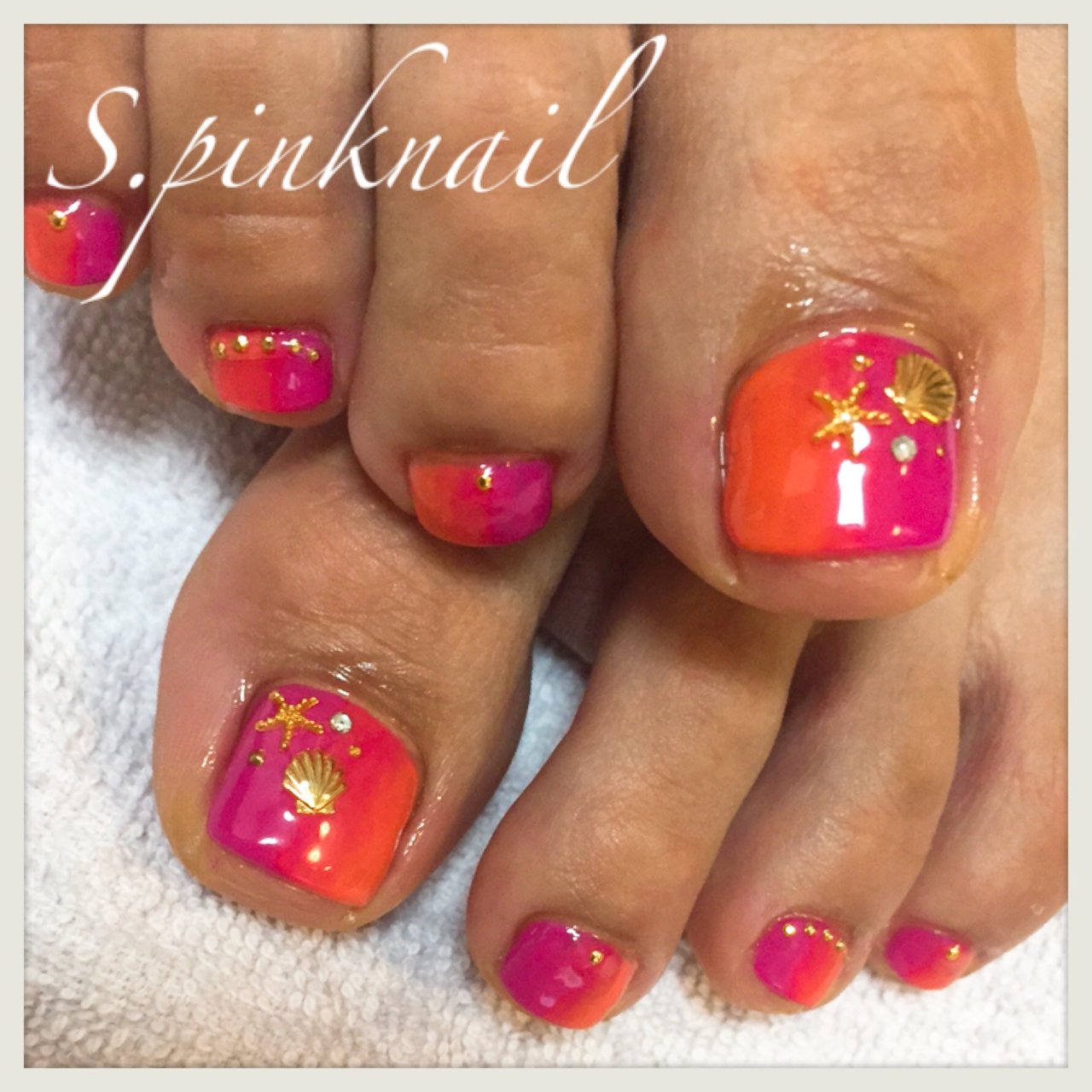 夏 秋 海 リゾート フット さこかずえのネイルデザイン No ネイルブック