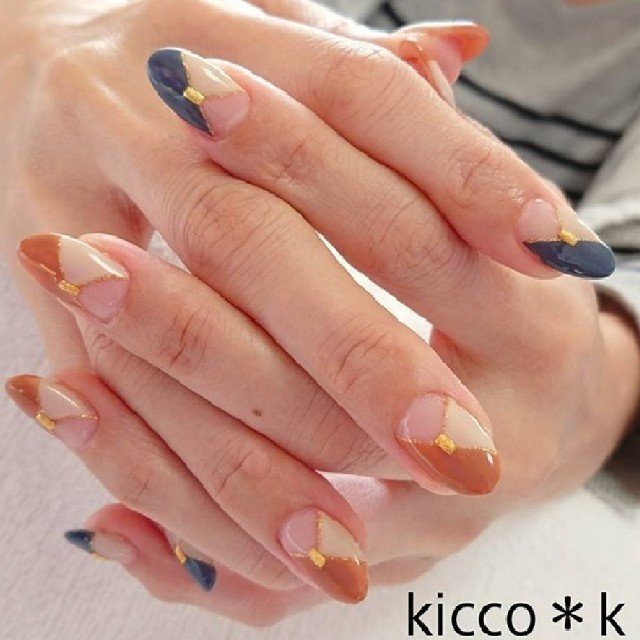 秋 オフィス デート 女子会 ハンド Kicco K Nailのネイルデザイン No ネイルブック