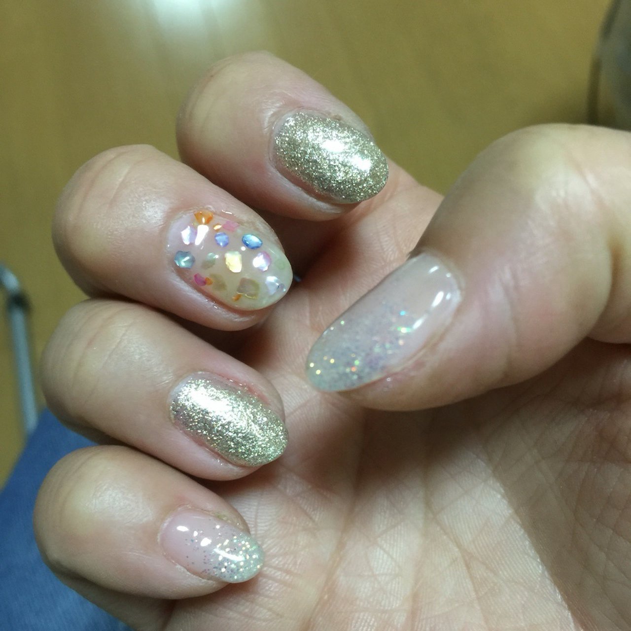 ハンド グラデーション シェル ミディアム ジェル Motoko7のネイルデザイン No ネイルブック