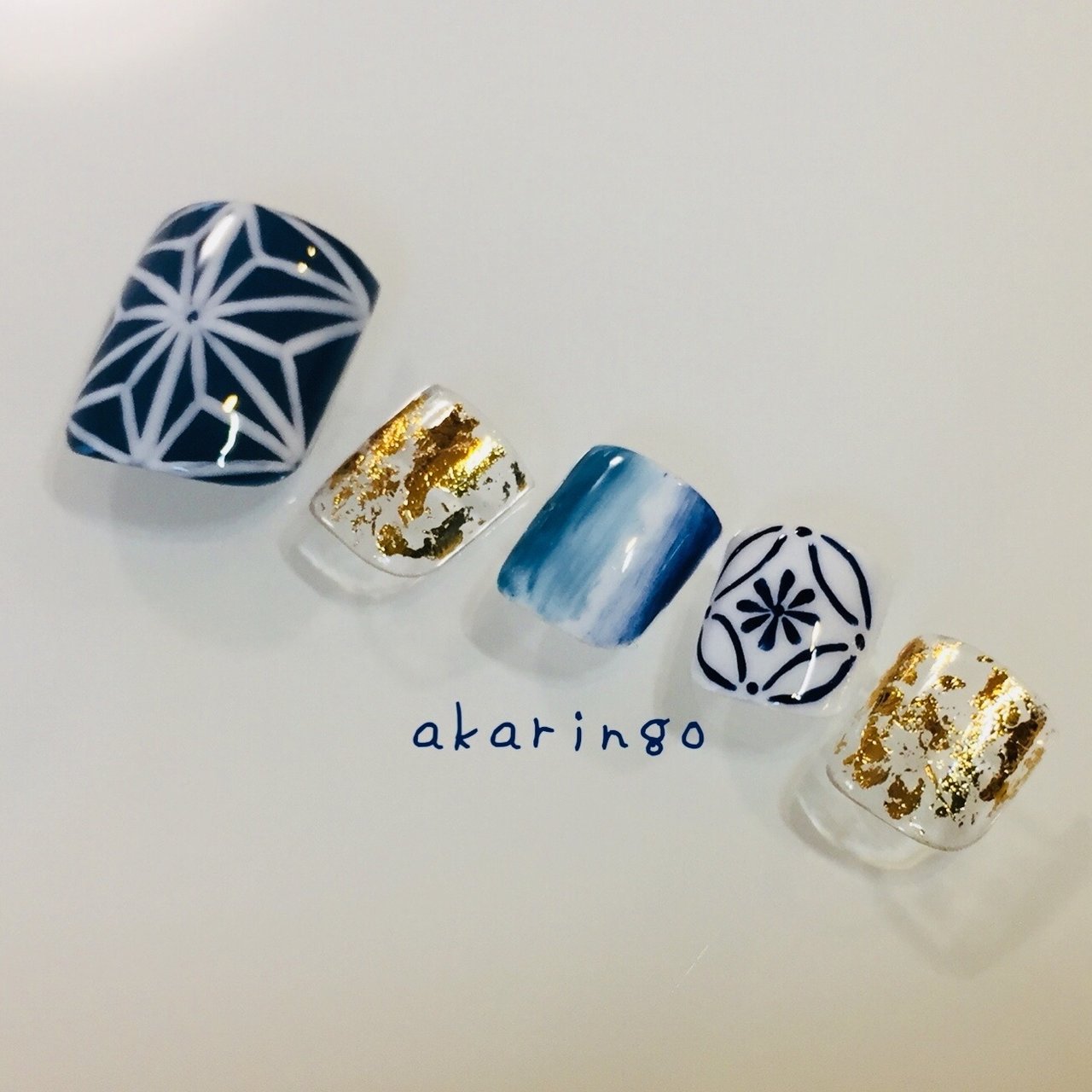 お正月 卒業式 入学式 浴衣 フット Akaringo Nailのネイルデザイン No ネイルブック