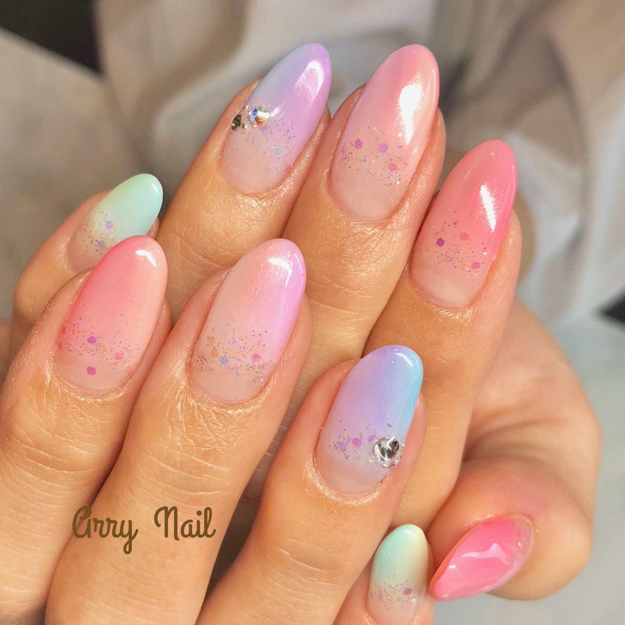 春 夏 パーティー 女子会 ハンド Arry Nail アリーネイルのネイルデザイン No ネイルブック