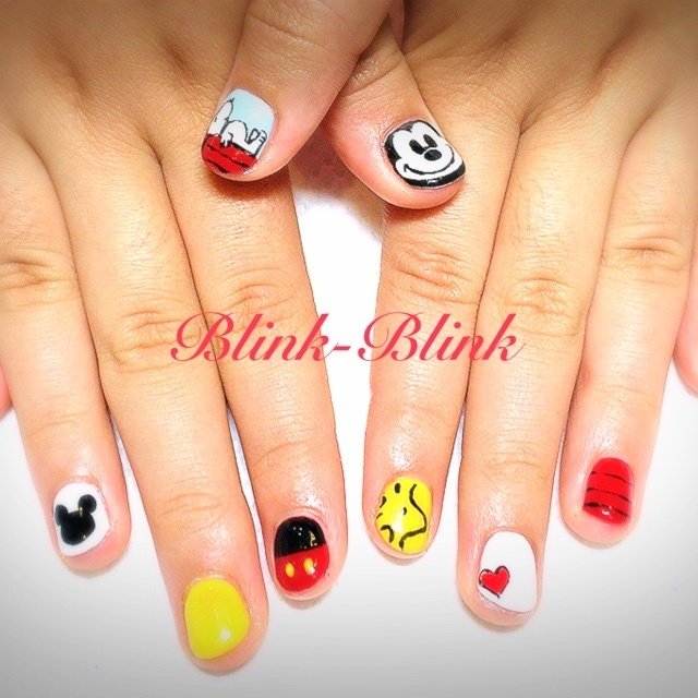 夏 オールシーズン 浴衣 デート ハンド Blink Nailのネイルデザイン No ネイルブック