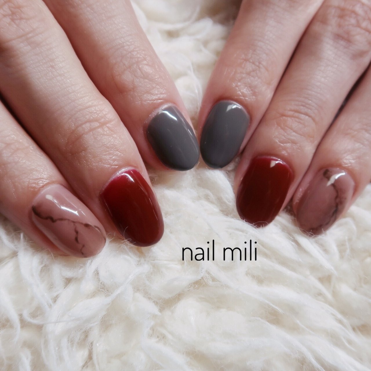 秋 冬 デート 女子会 ハンド Nail Miliのネイルデザイン No ネイルブック