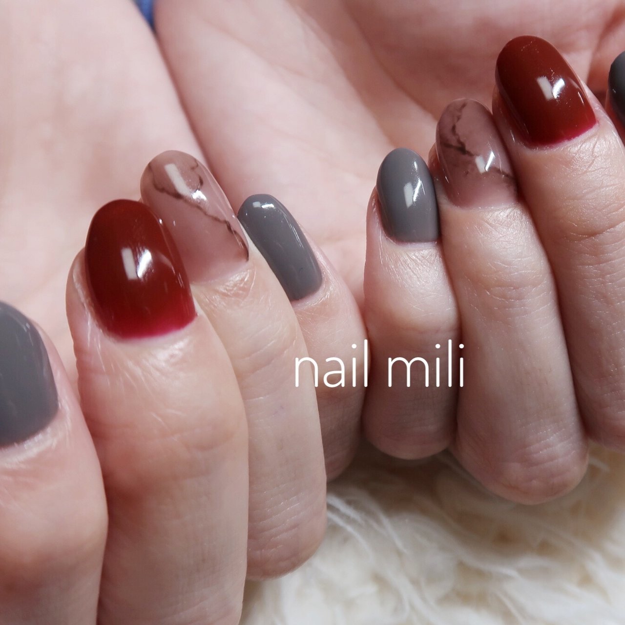 秋 冬 デート 女子会 ハンド Nail Miliのネイルデザイン No ネイルブック