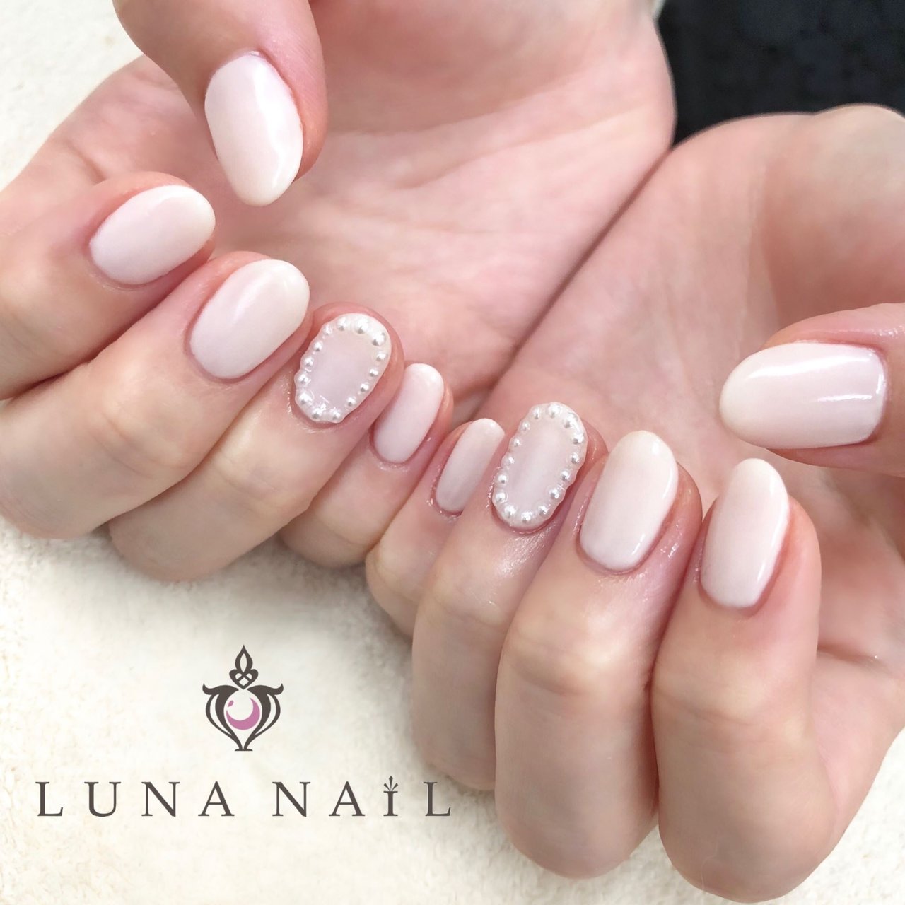 オールシーズン オフィス ブライダル デート ハンド Luna Nail のネイルデザイン No ネイルブック