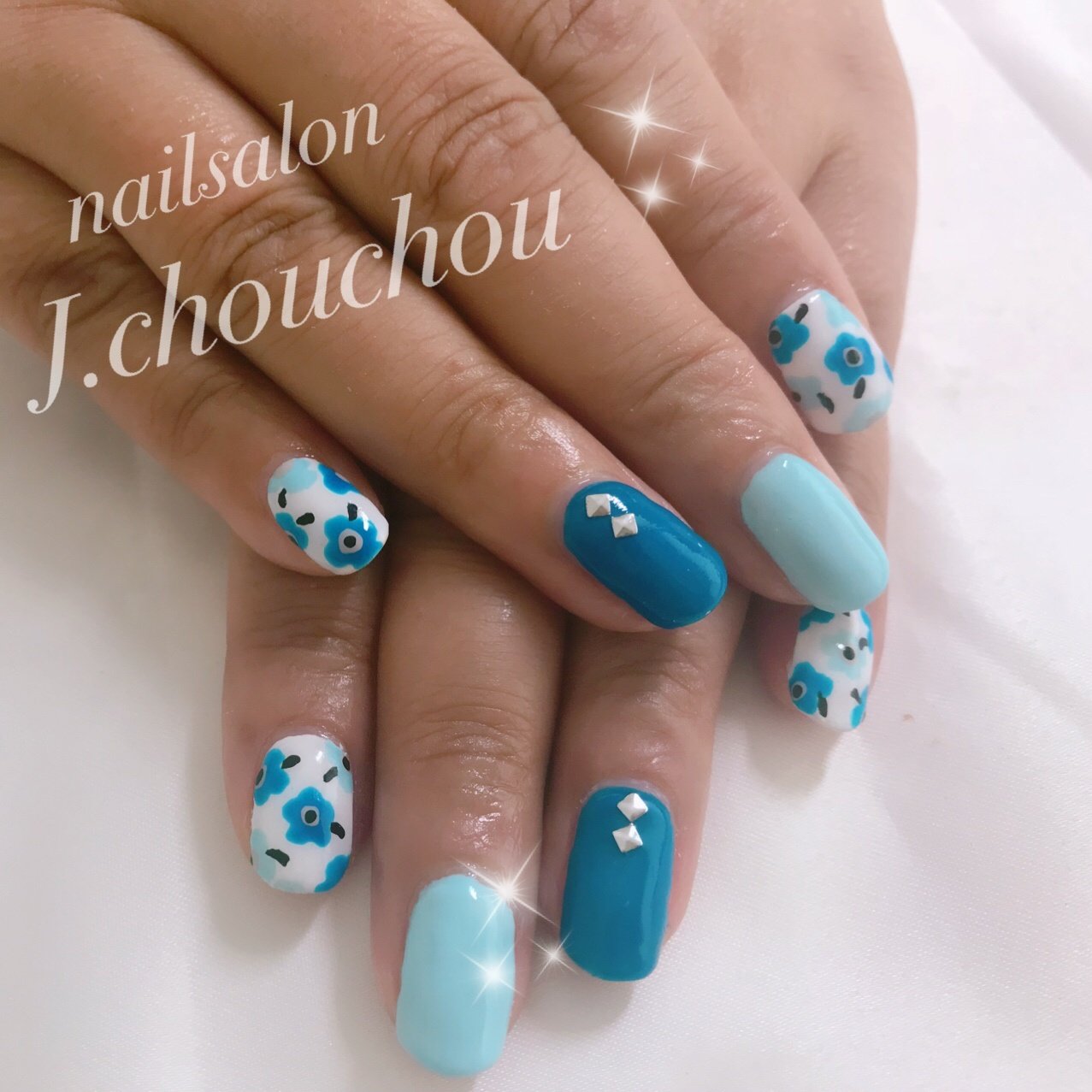 夏 デート 女子会 ハンド ワンカラー J Chou Chou Nailのネイルデザイン No ネイルブック