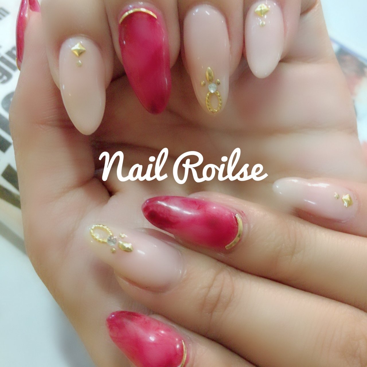 秋 冬 ハンド ジェル セルフネイル Nail Roliseのネイルデザイン No ネイルブック