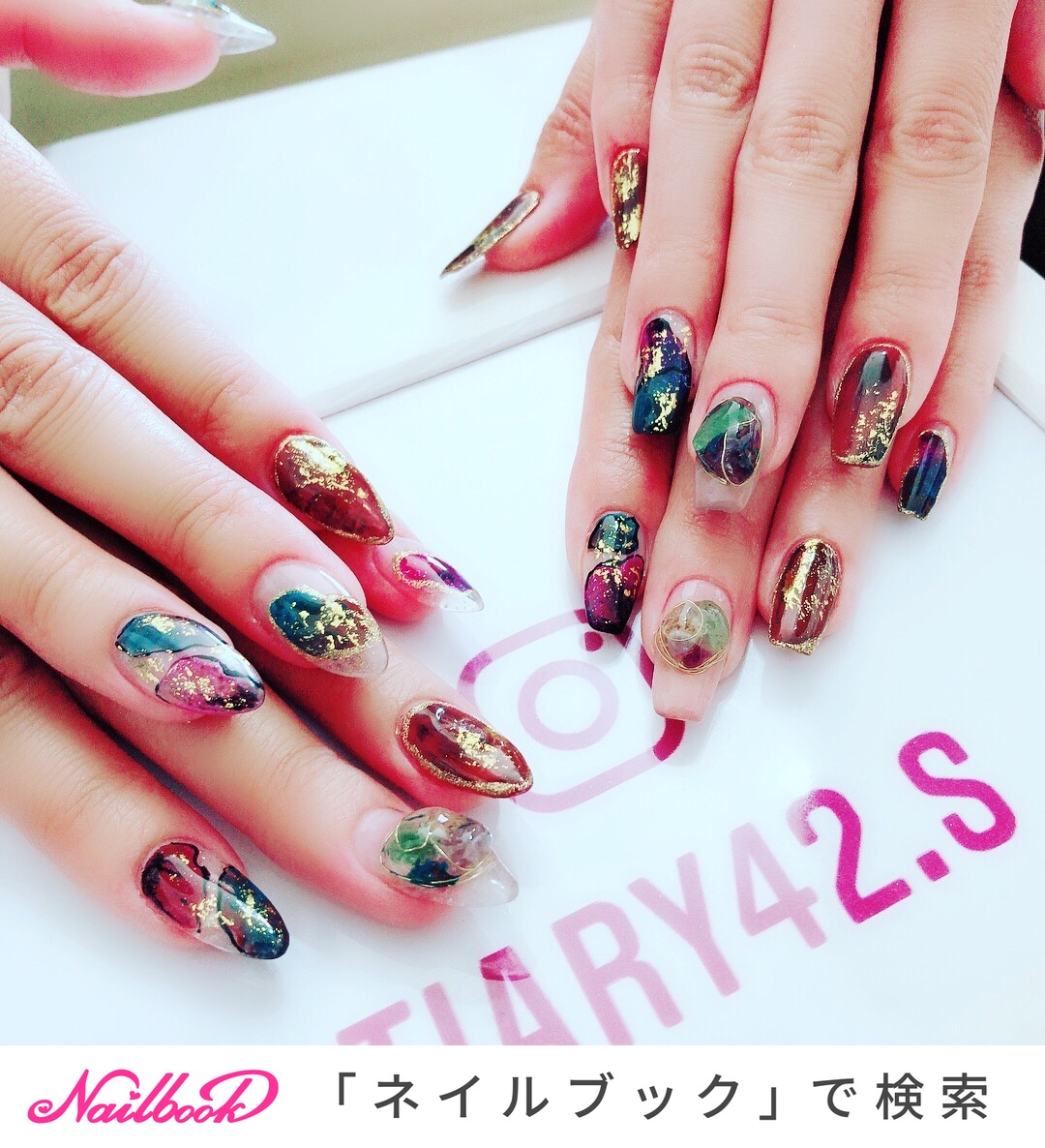 夏 スクエアのネイルデザイン ページ目 ネイルブック