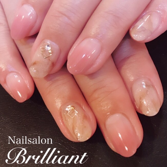 秋 オールシーズン オフィス デート ハンド Nailsalonbrilliantのネイルデザイン No ネイルブック