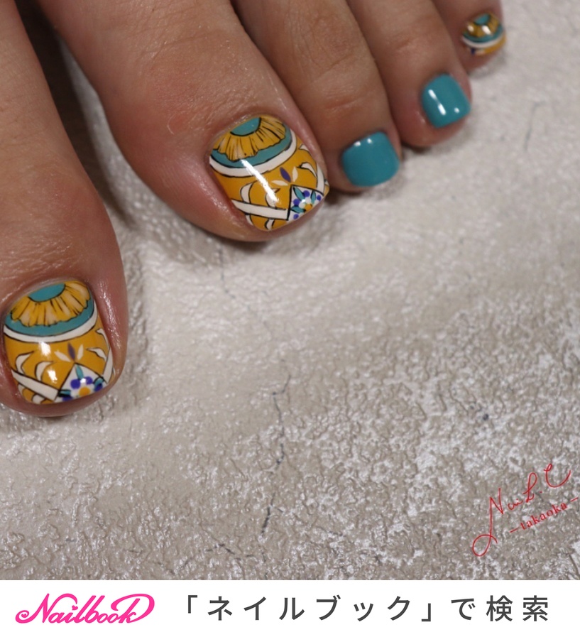 夏 海 リゾート パーティー フット Nail C Takaokaのネイルデザイン No ネイルブック
