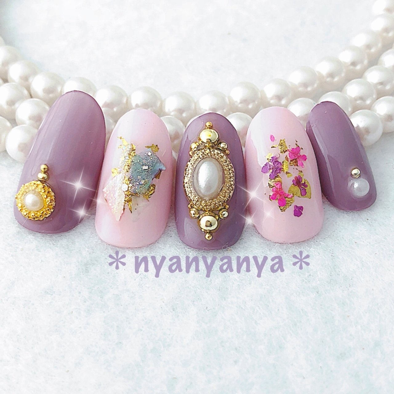 秋 ブライダル パーティー デート ハンド Nyanyanyaのネイルデザイン No ネイルブック