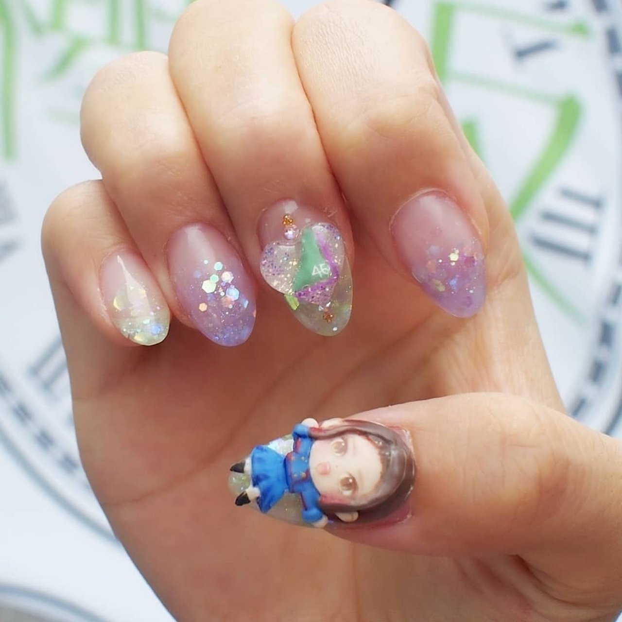 オールシーズン ライブ パーティー ハンド ラメ Whitecat Nailのネイルデザイン No ネイルブック