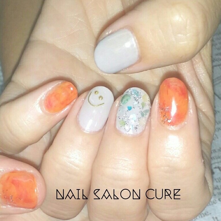 夏 ライブ オフィス パーティー ハンド Nailsaloncureのネイルデザイン No ネイルブック