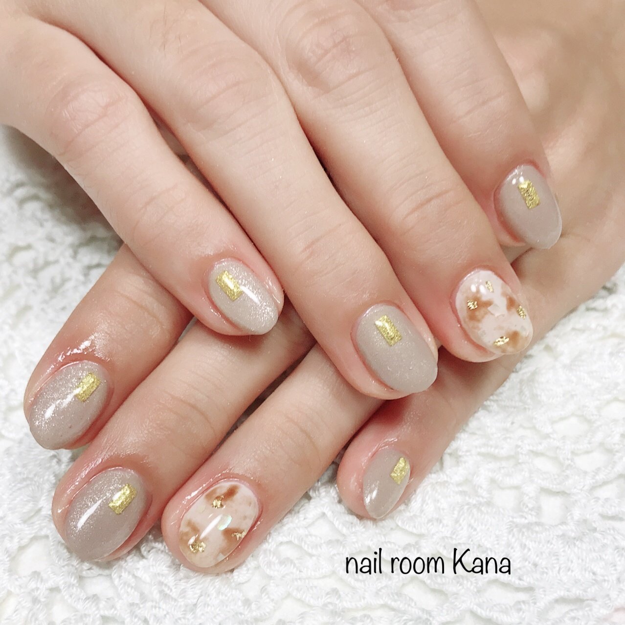 冬 ハンド ワンカラー べっ甲 ショート Nail Room Kanaのネイルデザイン No ネイルブック