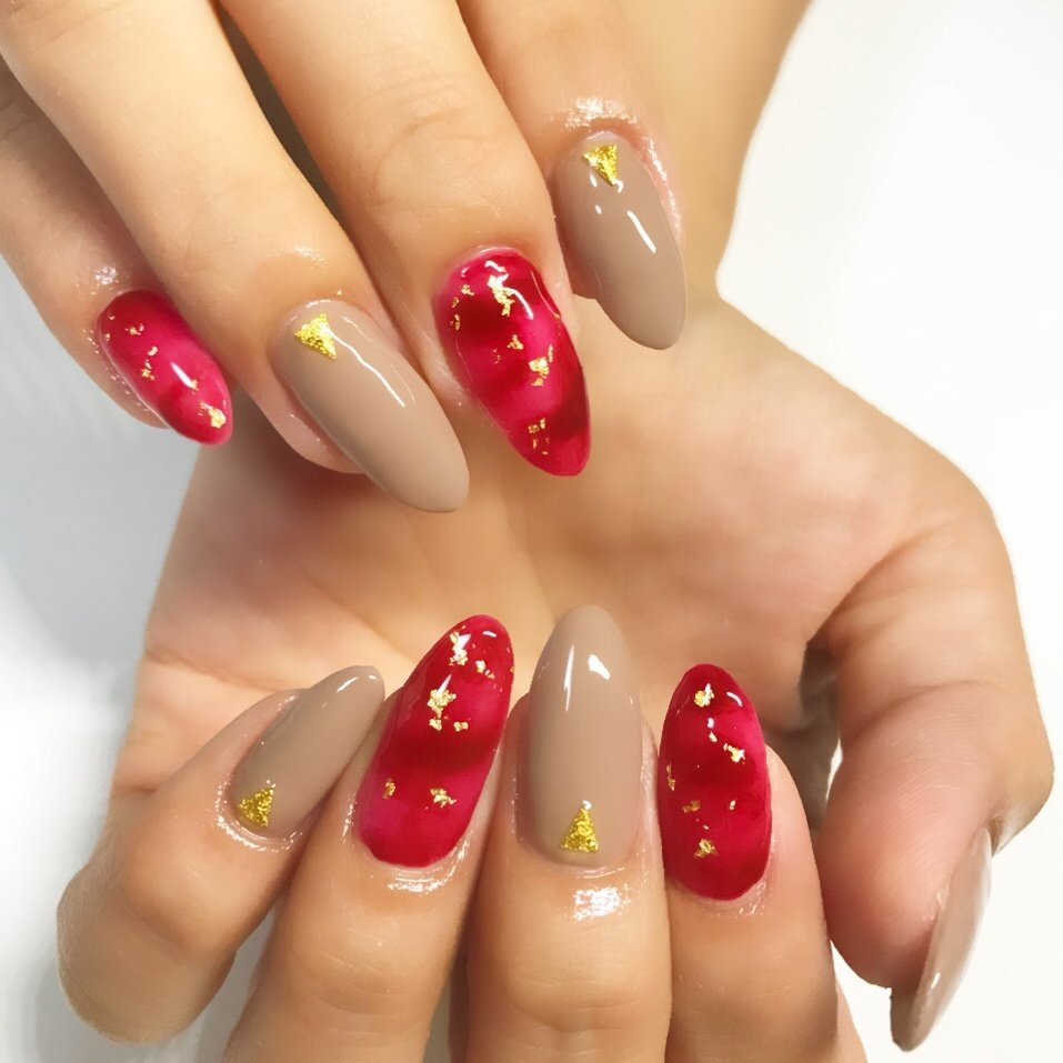 秋 冬 シンプル ニュアンス べっ甲 Nail Salon Kapaliliのネイルデザイン No 3469606 ネイルブック