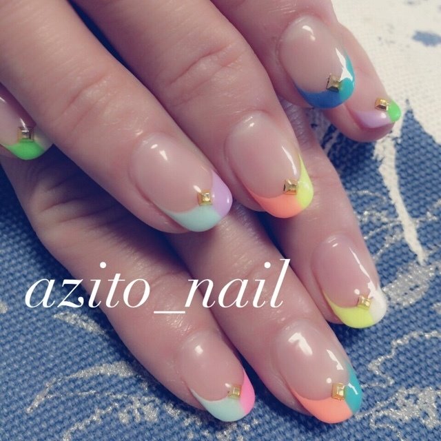 春 夏 海 リゾート ハンド Azito Nailのネイルデザイン No ネイルブック