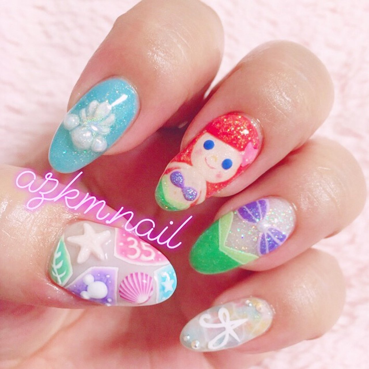 春 夏 オールシーズン パーティー ハンド Azkm Nailのネイルデザイン No ネイルブック