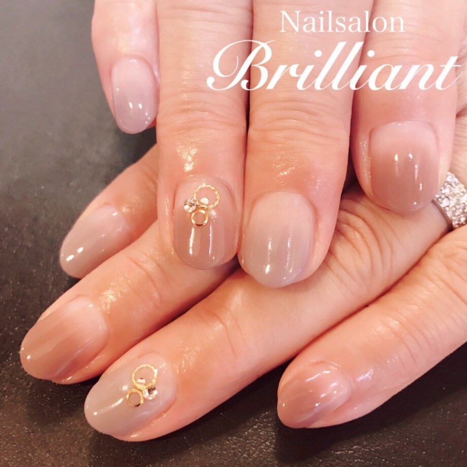 秋 オールシーズン オフィス デート ハンド Nailsalonbrilliantのネイルデザイン No ネイルブック