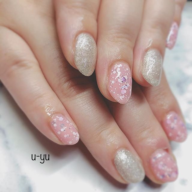 オールシーズン オフィス デート 女子会 ハンド Nail Yuka Oのネイルデザイン No ネイルブック