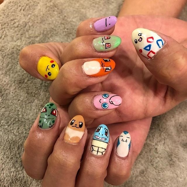 オールシーズン ハロウィン 女子会 ハンド キャラクター Nailsalon Chezmのネイルデザイン No ネイルブック