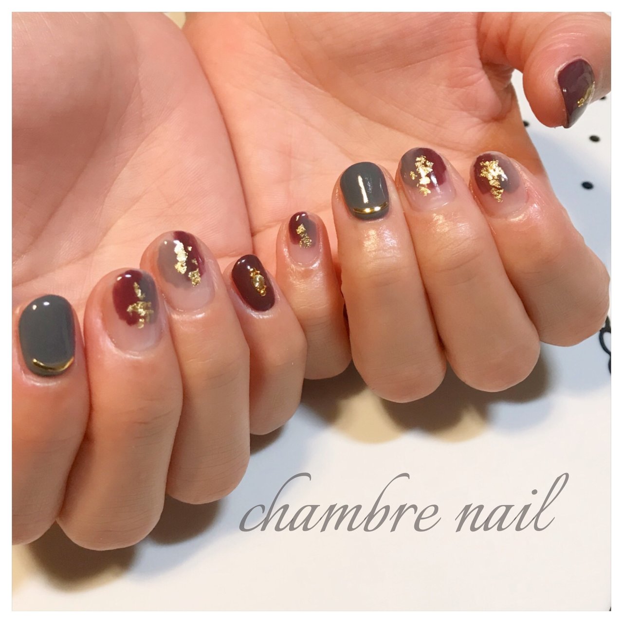 秋 リゾート オフィス 女子会 ハンド Chambre Nailのネイルデザイン No ネイルブック