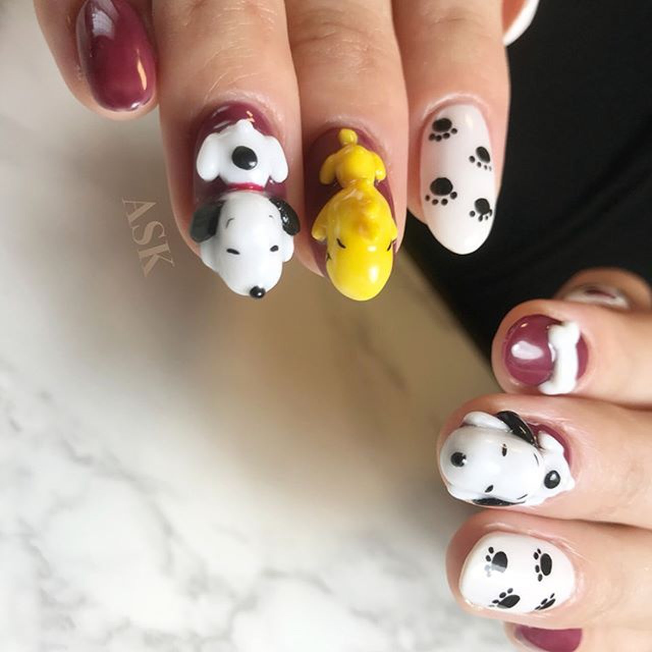 オールシーズン 旅行 ハンド キャラクター 3d Nail Salon Askのネイルデザイン No ネイルブック