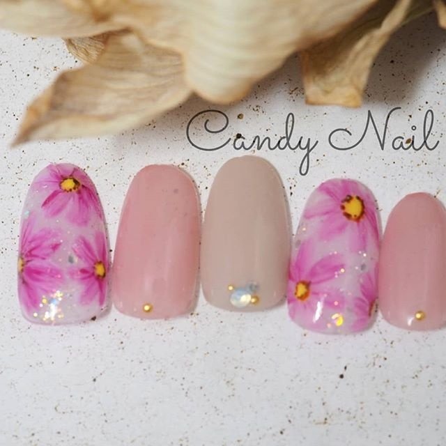 オールシーズン オフィス デート 女子会 ハンド Candy Nailのネイル