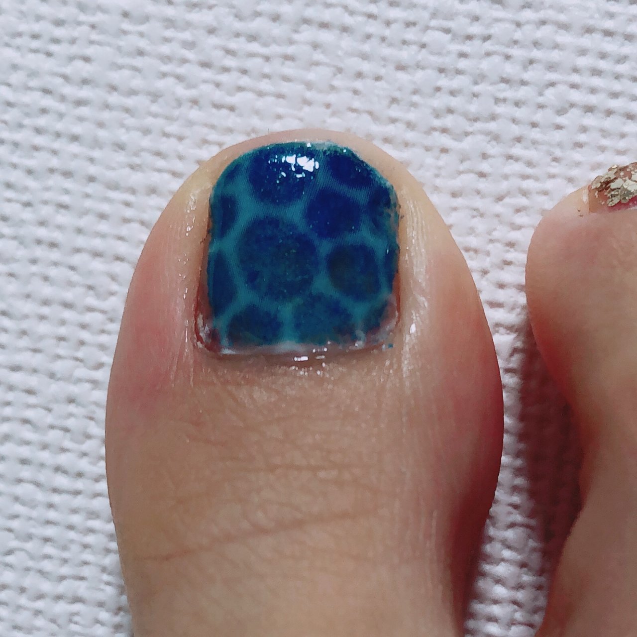 夏 フット ラメ ビジュー スターフィッシュ Qqqquzのネイルデザイン No ネイルブック