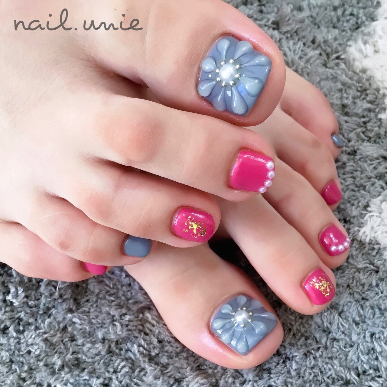 秋 パーティー デート 女子会 フット Nail Unieのネイルデザイン No ネイルブック