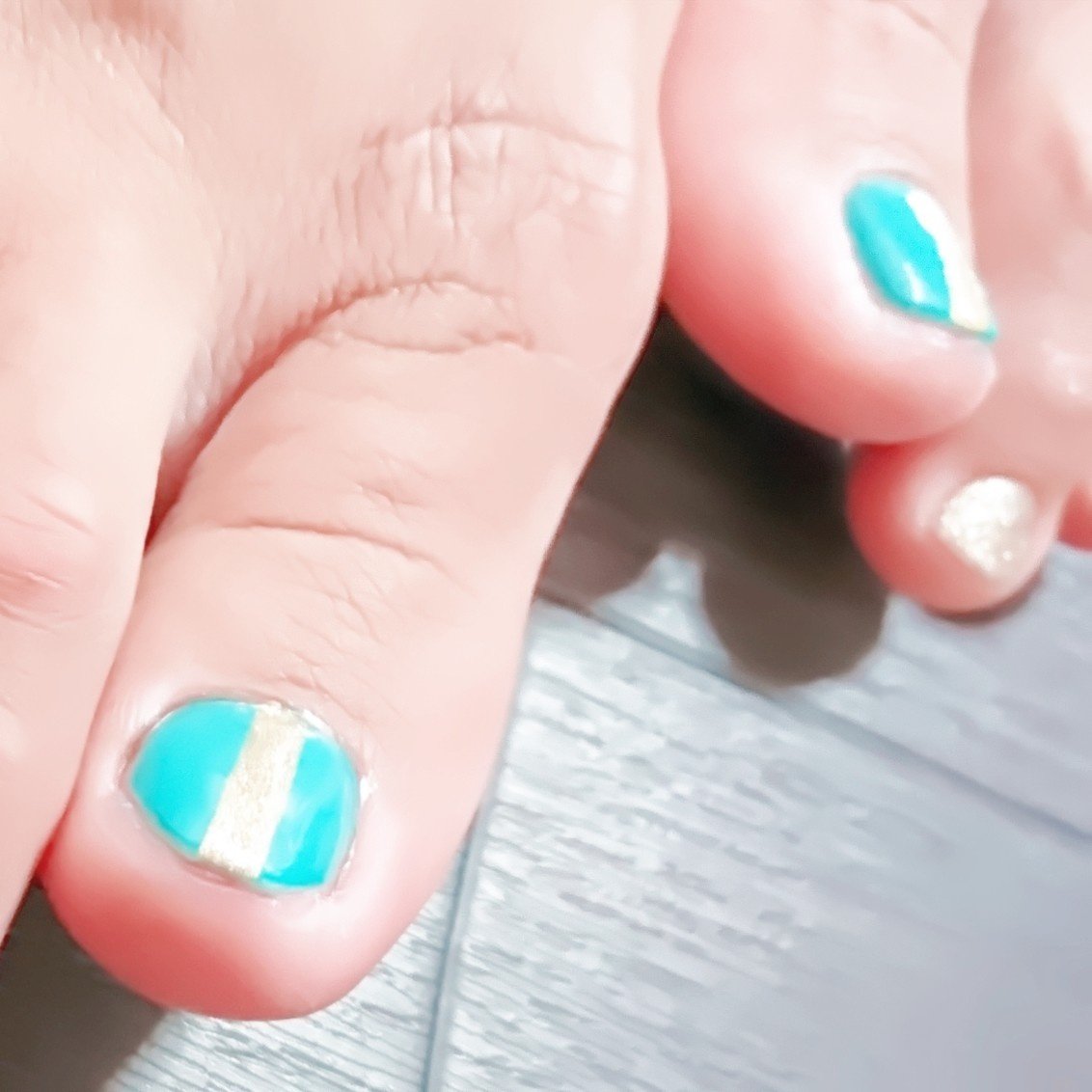 夏 フット シンプル ラメ ショート 開運 変運癒しのネイリストセイちゃんのネイルデザイン No ネイルブック