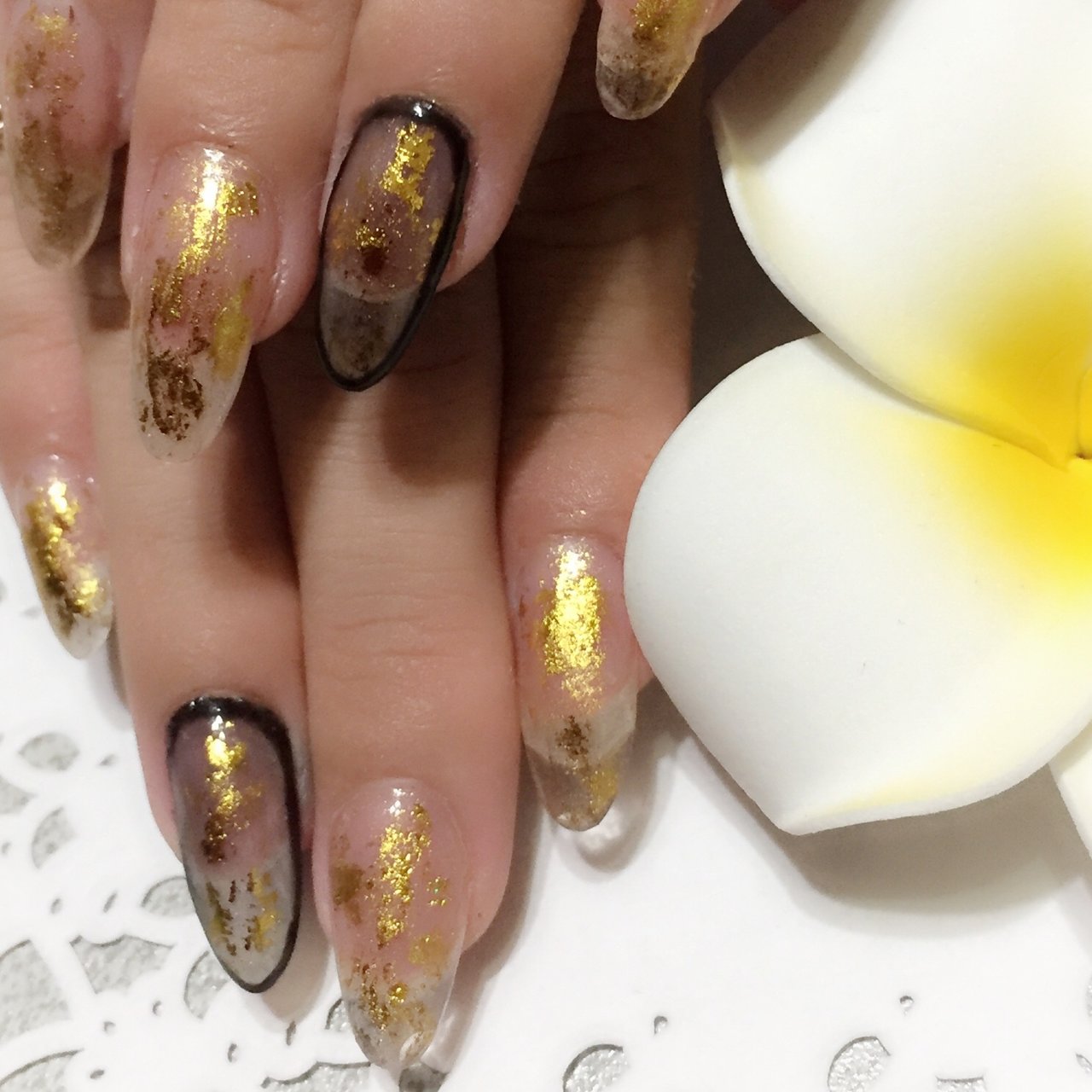 夏 秋 ハンド ホイル ロング N Mi Lu Nailのネイルデザイン No ネイルブック